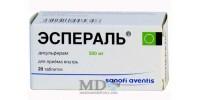 Esperal tablets 500mg #20