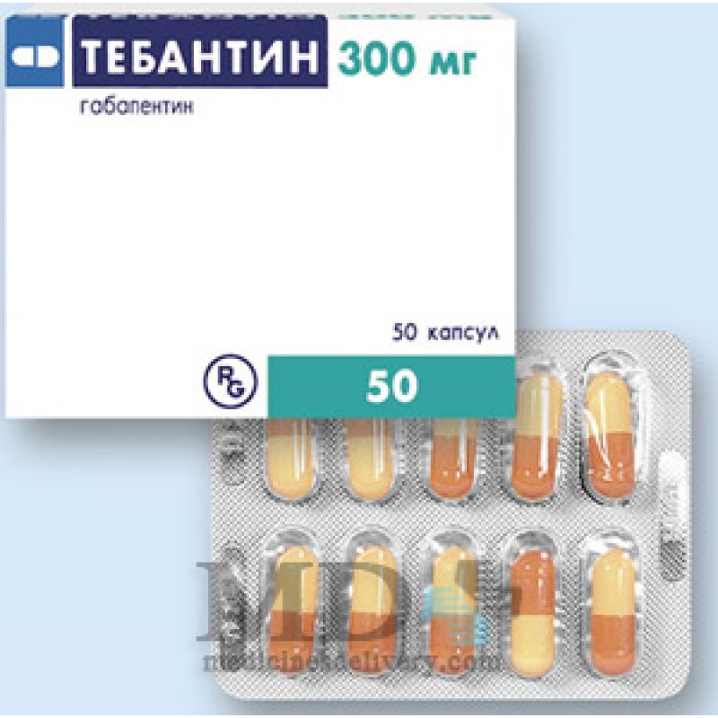 Tebantin (Gabapentin) 300mg #50: Buy Online on MedicinesDelivery.com